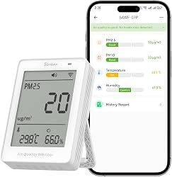 SONOFF Smart Indoor Air Quality Monitor with PM2.5, PM10,…
