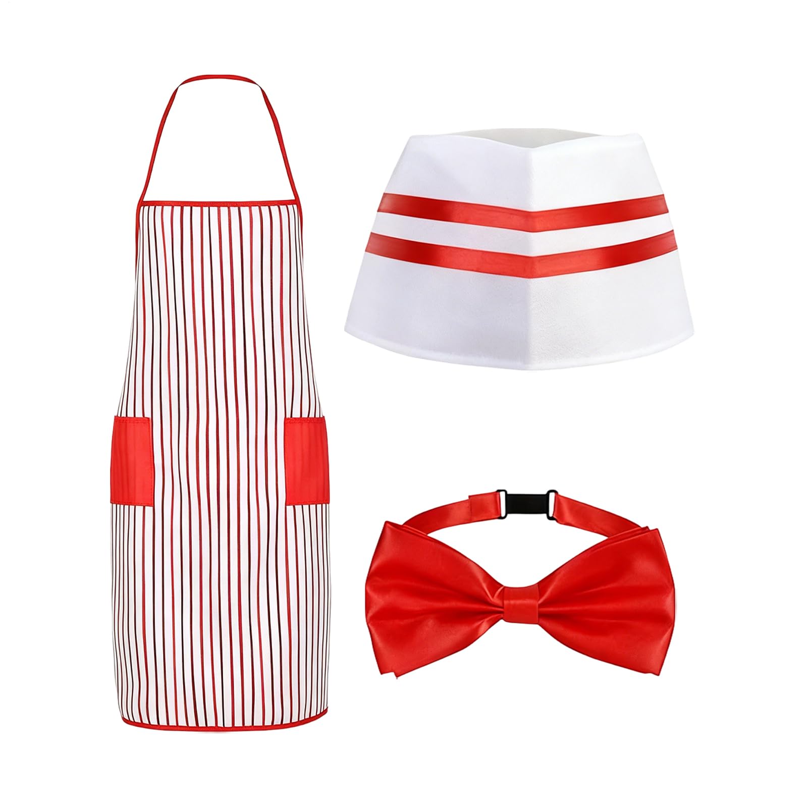 Generisch Carnival costume for fancy dress and carnival, cosplay popcorn uniform, ice man costume for ice cream seller, for Halloween parties, festivals, birthday, Christmas and