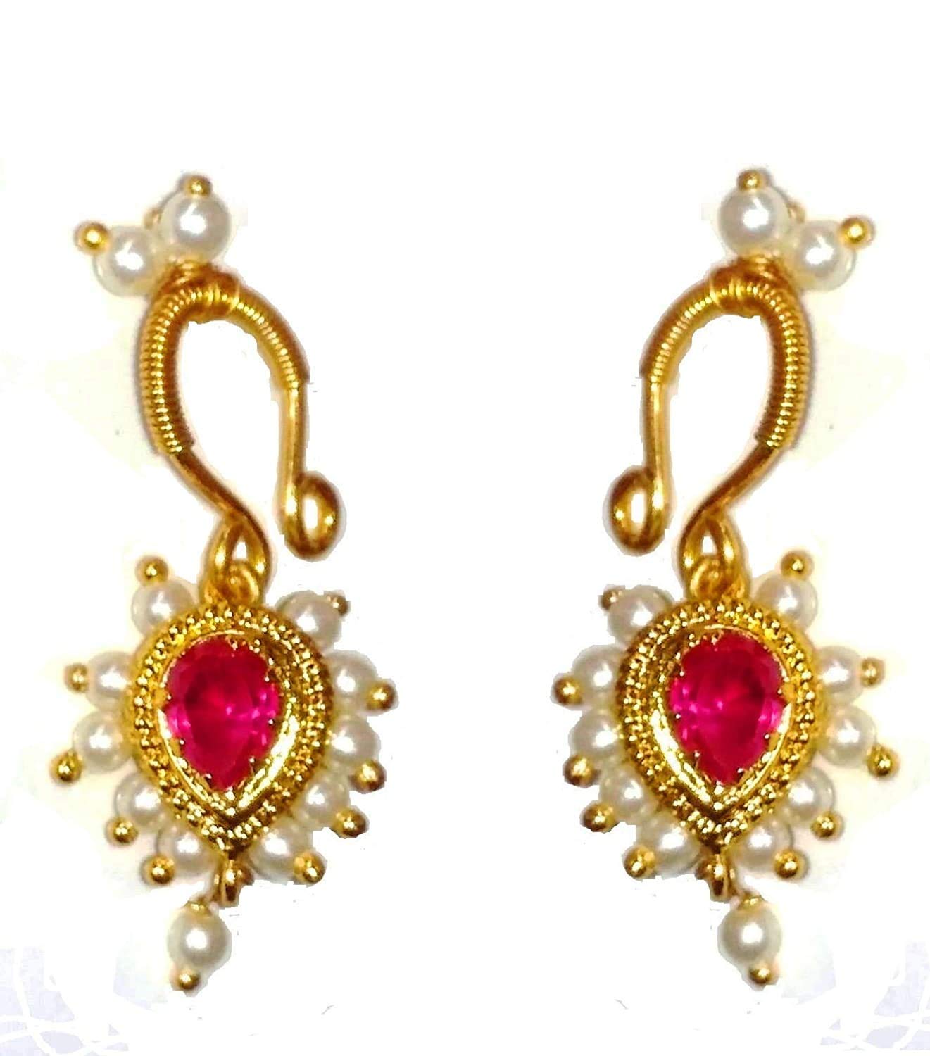 See full amazon price history chart for Aurangabadkar Saraf Marathi Bugadi Clip-on Maharashtrian Traditional Plated Alloy Pink Stone Helix Earring for Women Aurangabadkar Saraf Marathi Bugadi Clip-on Maharashtrian Traditional Plated Alloy Pink Stone Helix Earring for Women (B08JNL3GNH) Amazon Price History, Amazon Price Tracker