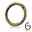 10Pack 1 Inch Metal Spring O Rings Clip Keychain, Round Carabiner Clips Keyrings Snap Hook Buckle, Purse Shoulder Bag Chain Rings Clip Replacement Paracord Keychain Lanyard Leather DIY Crafts (Bronze)