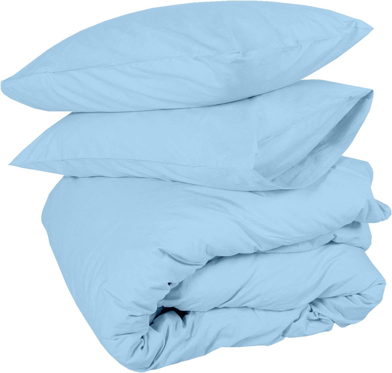 ARlinen Pillowcase King Size, White Solid 400 Thread Count Cotton 20 X 40 Pillow Covers