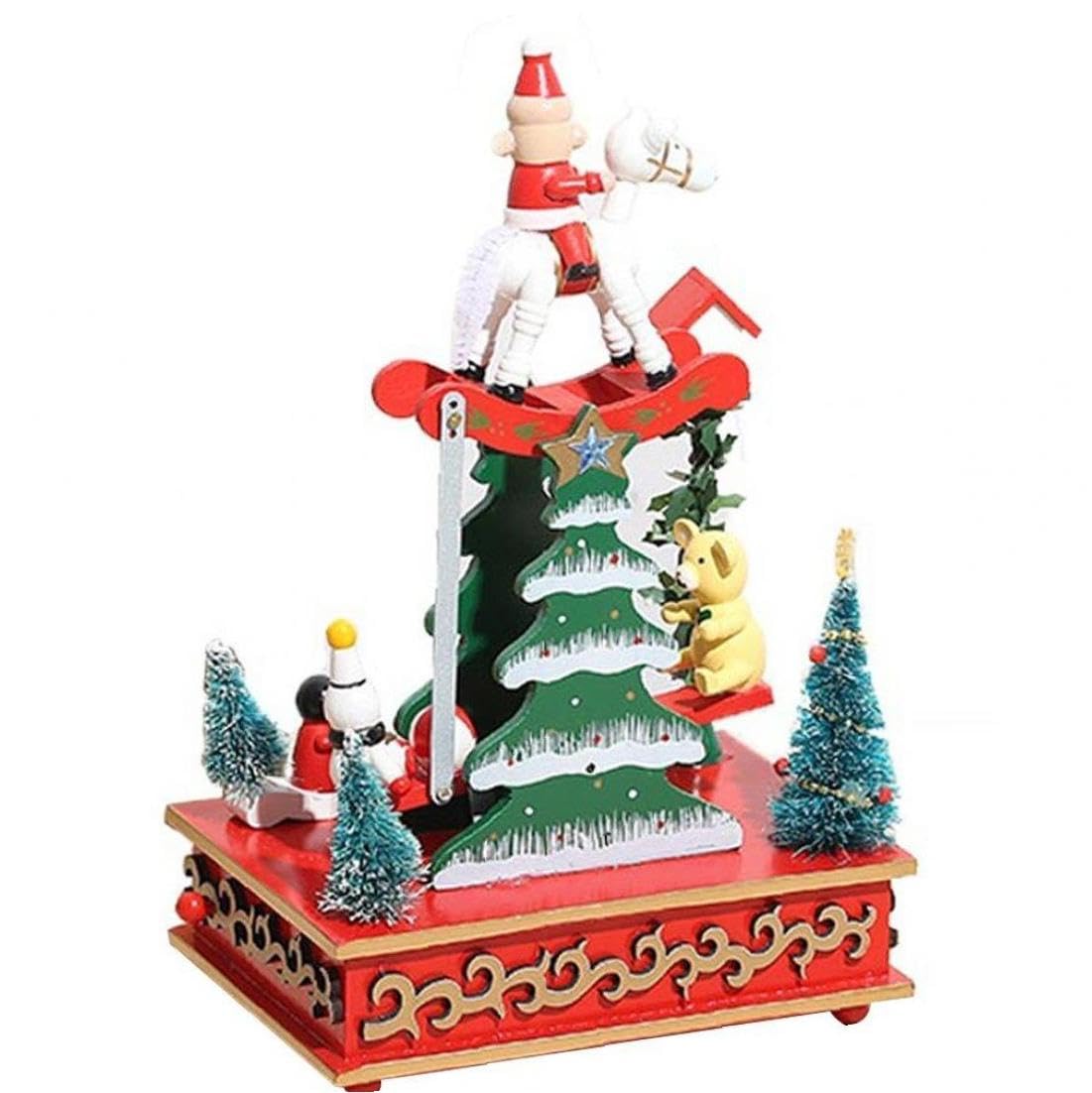 Amazon | クリスマスツリー オルゴール DIY 木製装飾品 オルゴール