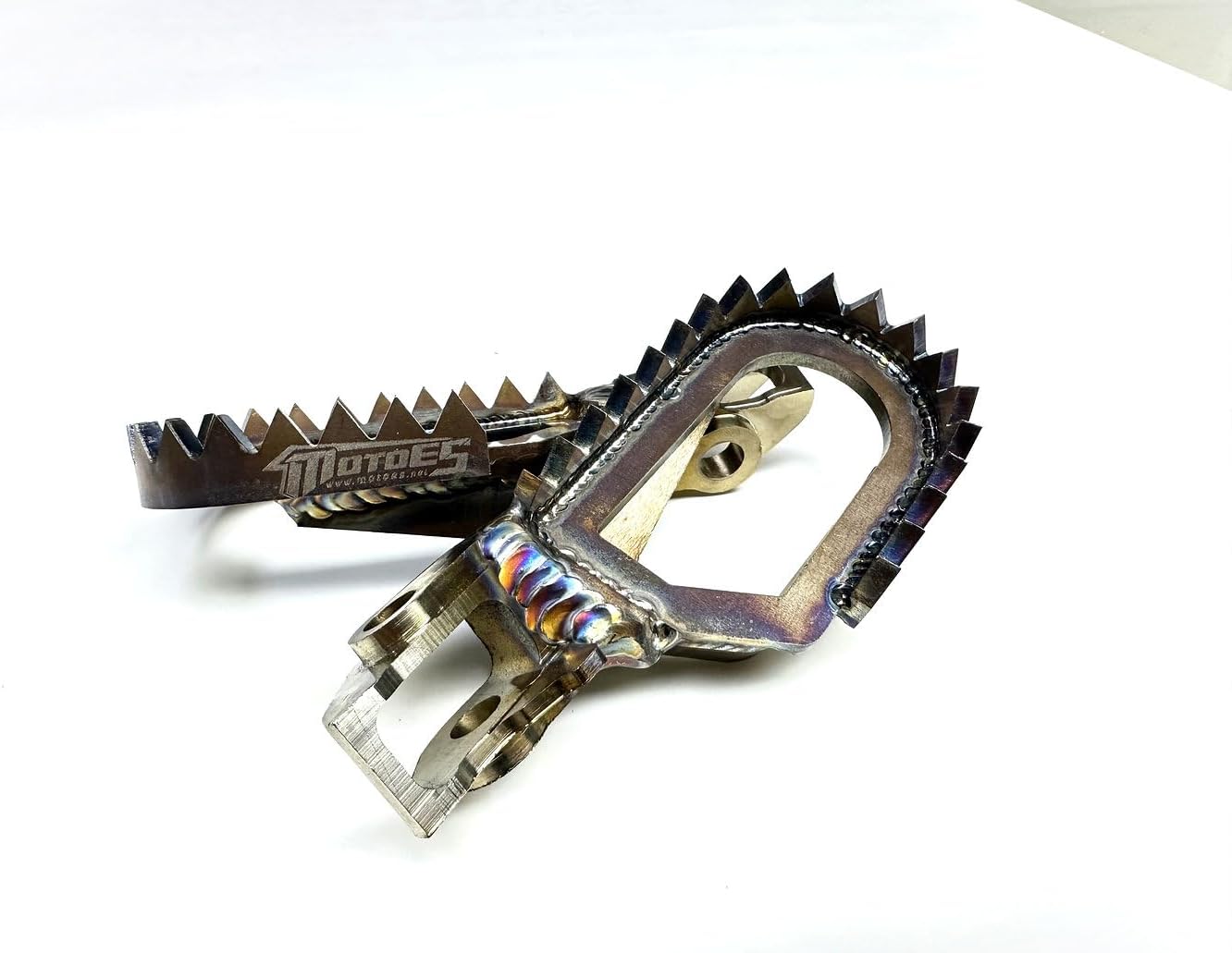 MOTOES Footpegs Stainless ProPegs for BETA RR and Racing 2020-2024 (10 MM DOWN - 10 MM BACK)