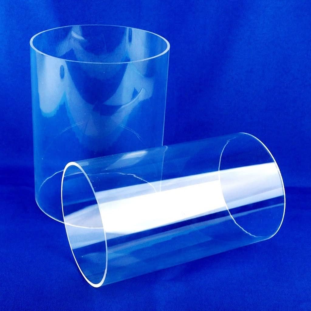 1pcs Transparent Clear Pipe, for Home Decoration Stress Relief Aquarium Fish Tank DIY Accessories Acrylic Pipe 110~160mm (Color : OD150mm, Size : Length 50cm)