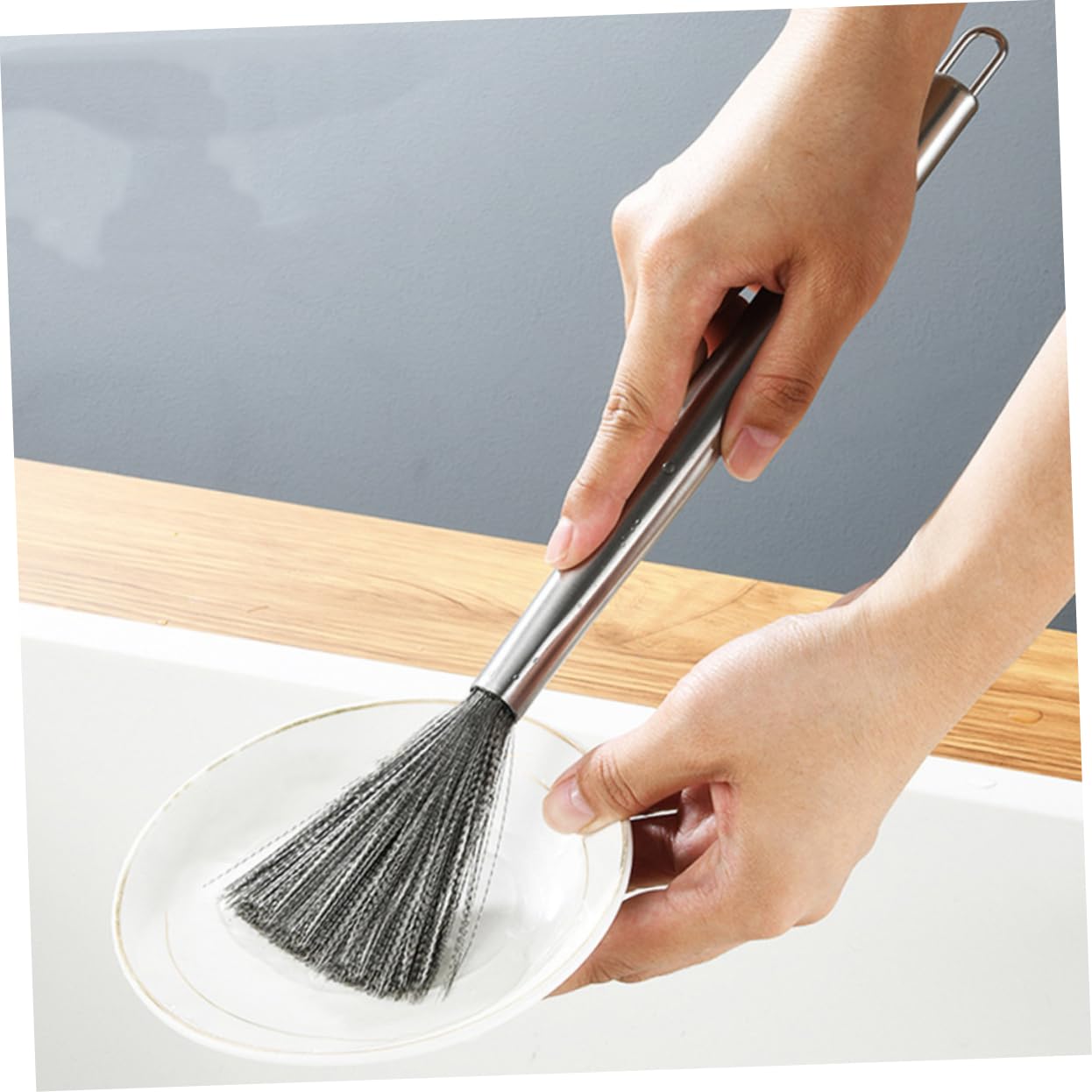 Sosoport 5 Series Cepillo De Limpieza De La Cocción Cepillo para Limpiar Ollas Cepillo De Cocina Cepillo De Plato De Cocina Cepillo De Limpieza para Cocina Acero Inoxidable 3 Piezas X 5