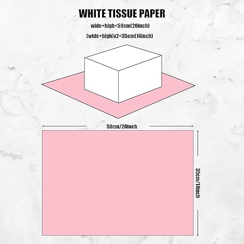 Miniatura 38 de Koogel 120 hojas de papel de seda a granel, papel de regalo de 20 x 14 pulgadas para bolsas de regalo de Navidad, manualidades, boda, fiesta