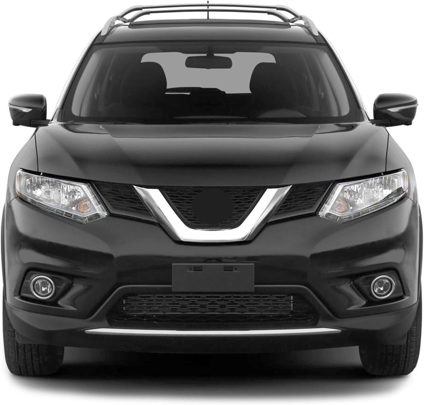 Front License Plate Frame Tag Holder Mounting Bracket Fits for 2014 2015 2016 Nissan Rogue Textured Black Replace 962104BA0A