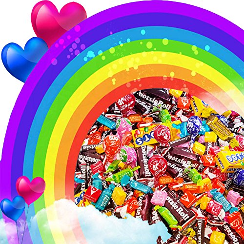 Bulk Fruit And Chocolate Candy Assortment - Tootsie Roll Fruit Chews And Original Chocolate Midges, Tootsie Pops, Starburst And Dots - 9.5 Lbs - Variety Value Bundle - Individually Wrapped, 152 Oz. #TOP5