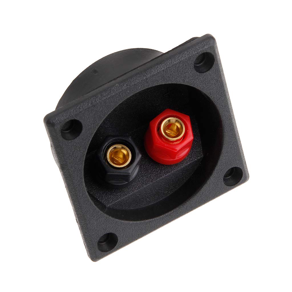 kobeIeen 2-Way Box Rear Back Panel Binding Post Subwoofer Square Spring Cup Connector Replacement