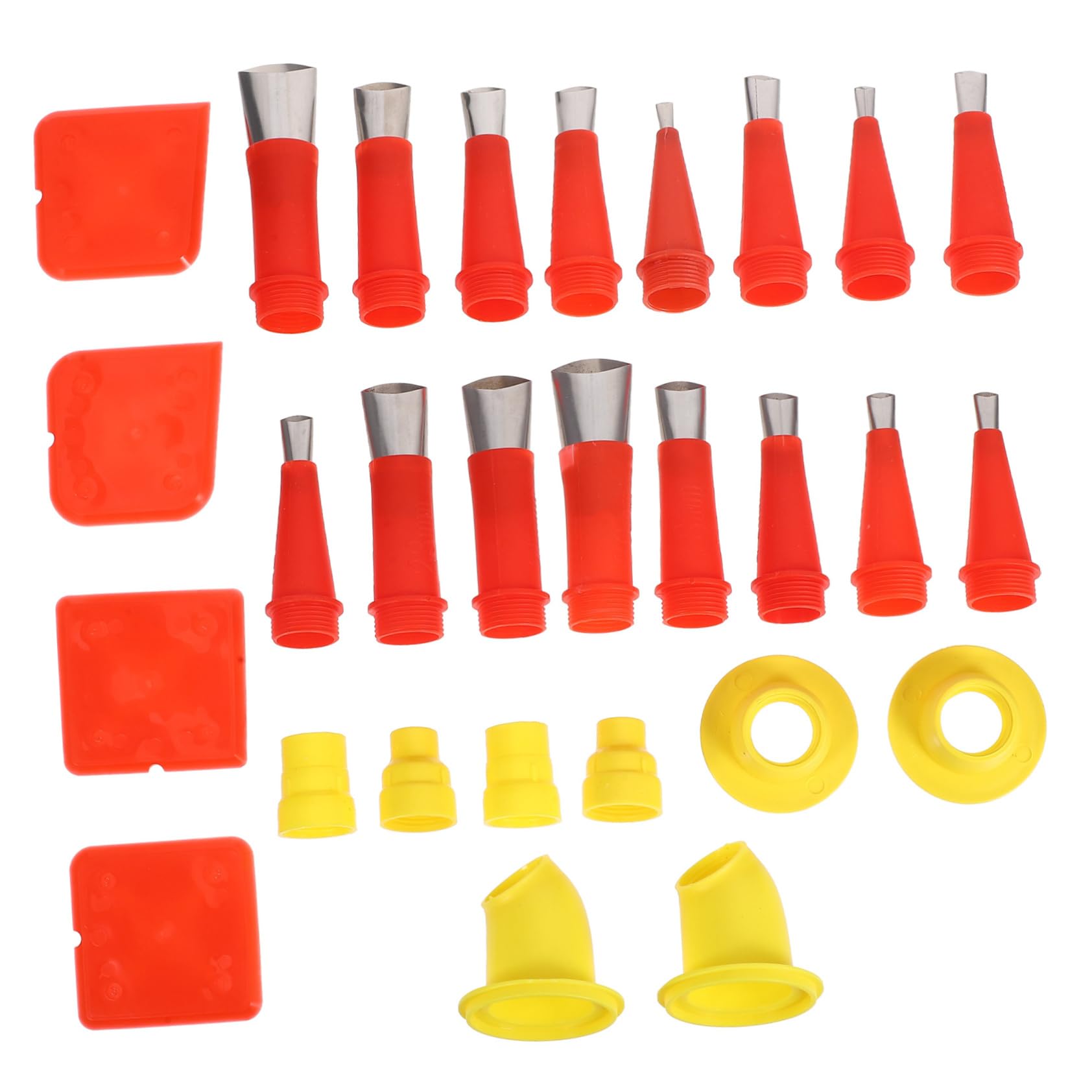 ERINGOGO Precision Replacement Tips Steel Nozzle Set Leakproof Design for Glass and Sealant