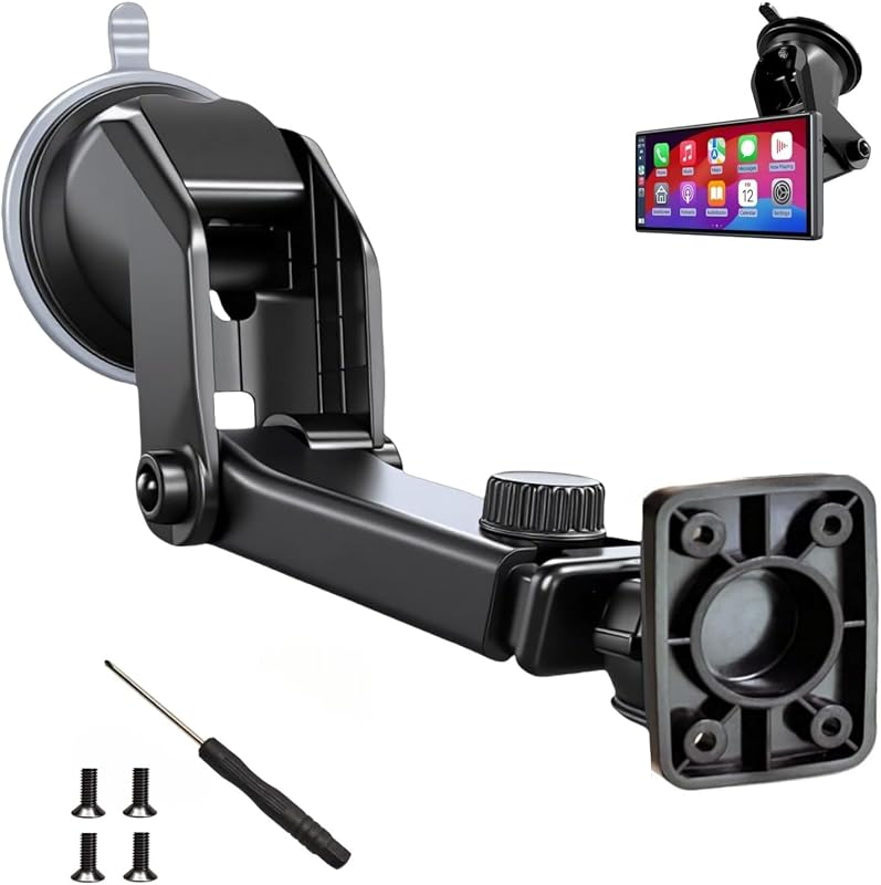 Suporte com ventosa e braço flexível para tela CarPlay e Android Auto de 7, 9 e 10,26 polegadas Epronic