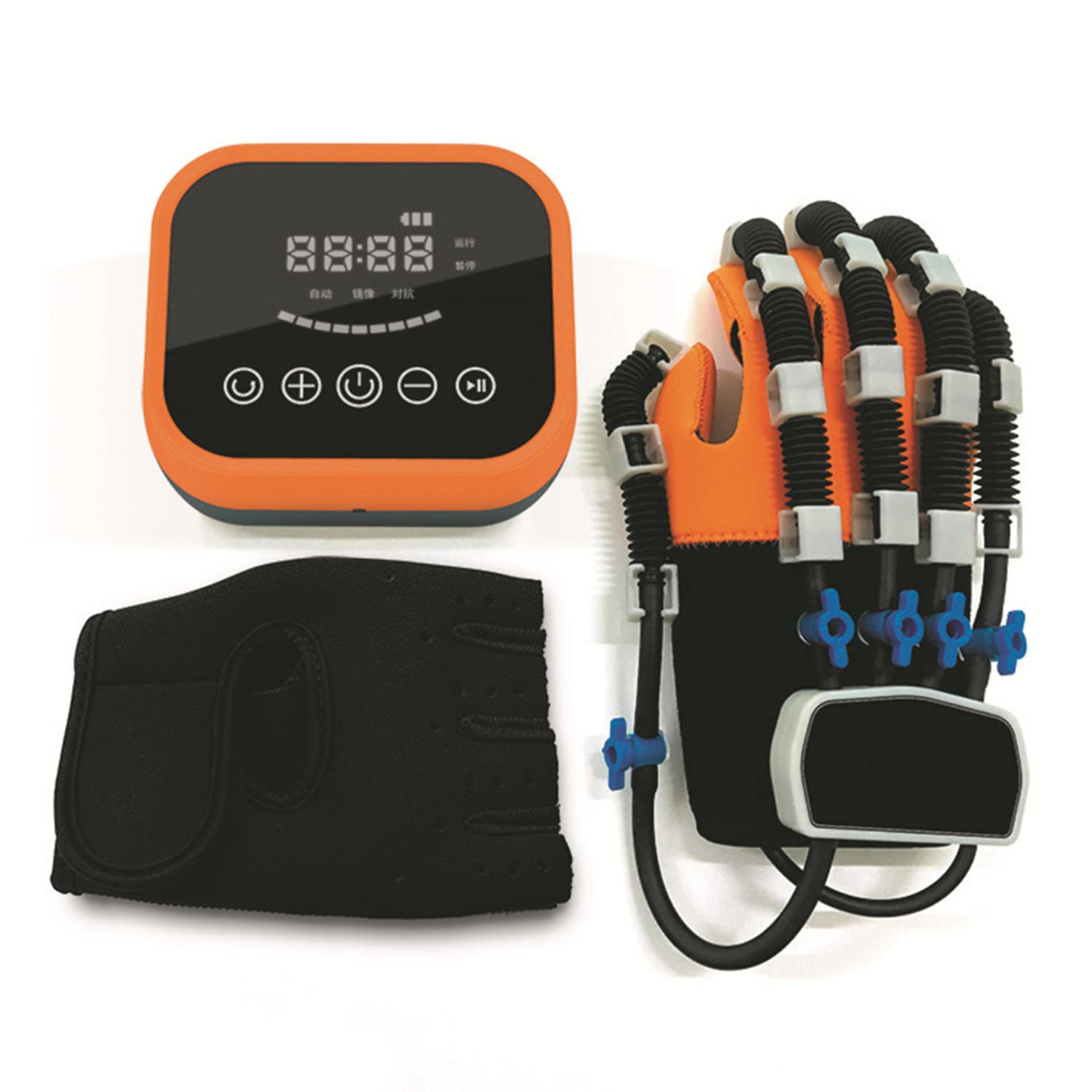ProHome Guantes De Robot De Rehabilitación De Dedos para Entrenamiento De Manos Eléctricas,para Entrenamiento De Corrección De Flexión De Dedos, Ejercicio De Extensión De Dedos(Size:L,Color:Derecha)