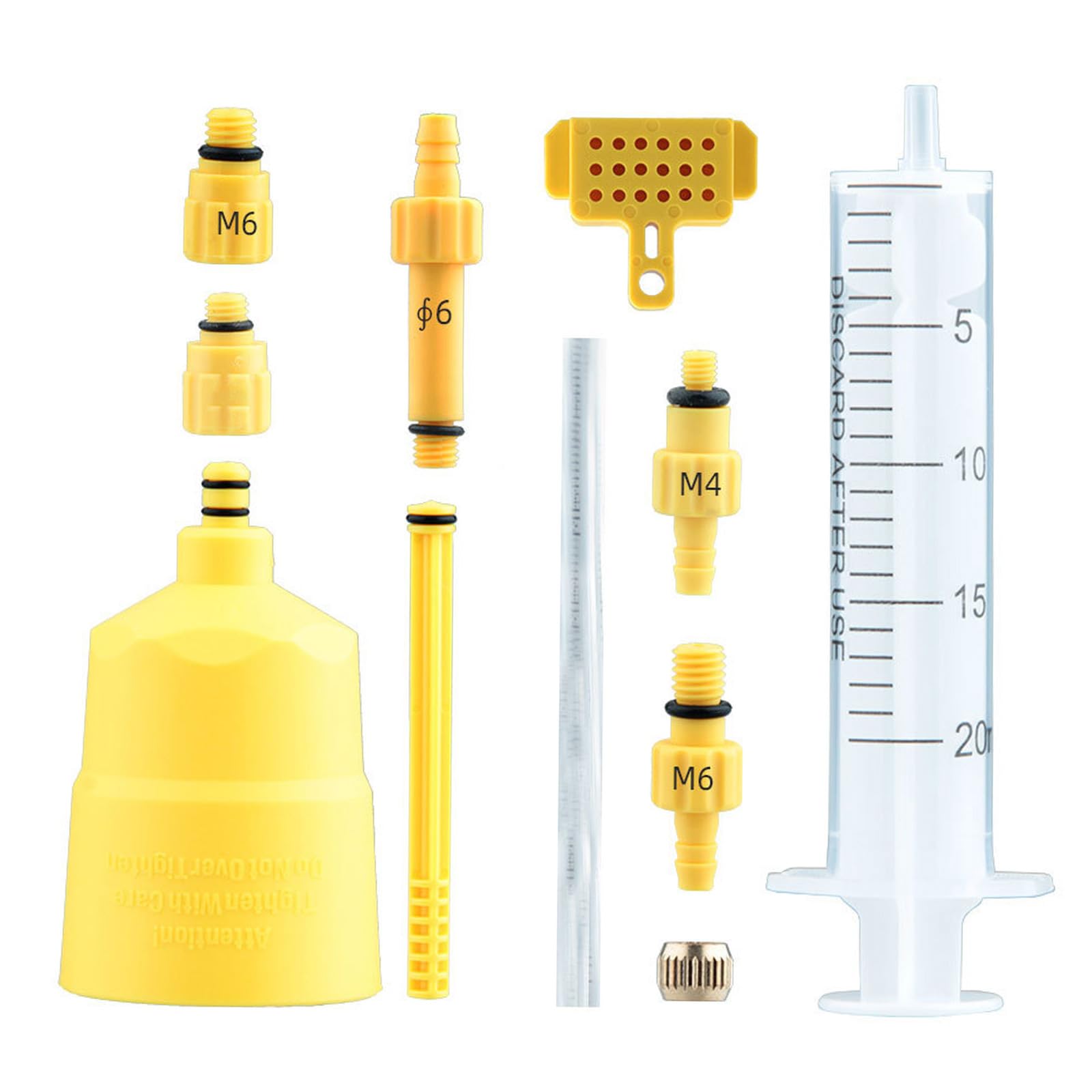 Kit di spurgo Freni per Biciclette, Strumento per spurgo Freni a Disco Idraulici, Kit di spurgo Olio Freni a Disco Idraulici per Bici da Corsa, Facili da Usare