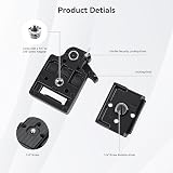 aceyoon Płyta szybkiego montażu aparatu, stop aluminium Quick Release Plate | 323 statyw płytka wymienna ze śrubą 1/4″-3