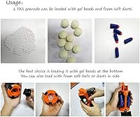 Vista 5 de Ruibytree Juguete táctico de plástico CS, juguete táctico de plástico con 60 unidades de bolas de recambio de munición (naranja)