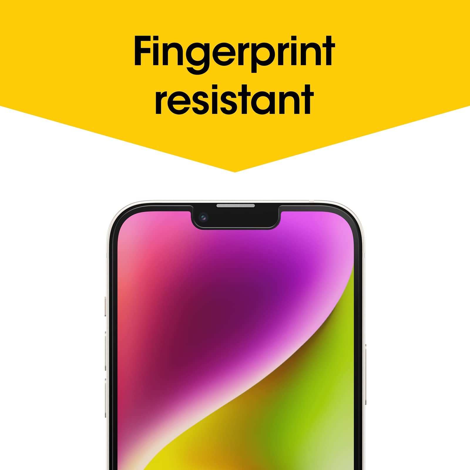 OtterBox Pellicola protettiva in Vetro temperato Amplify per iPhone 14 Plus/iPhone 13 Pro Max con trattamento antimicrobico, x5 Protezione a rotture, graffi e cadute da 1.8m