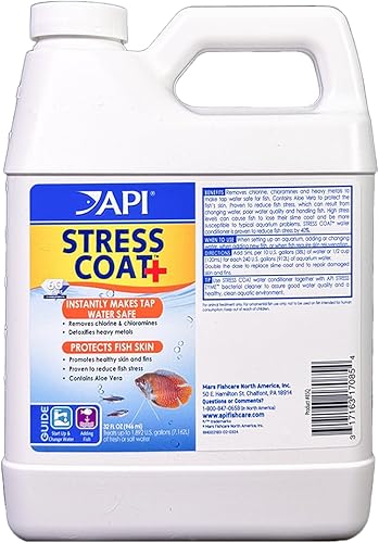 Vista 9 de API Stress Coat - Acondicionador de agua, hace que el agua del grifo sea segura, reemplaza la capa protectora de los peces dañada por el contacto