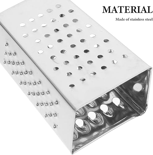 Miniatura 5 de Cabilock 6 ralladores pequeños de mano de acero inoxidable para quesos y verduras, mango resistente para triturar frutas de queso de jengibre y más