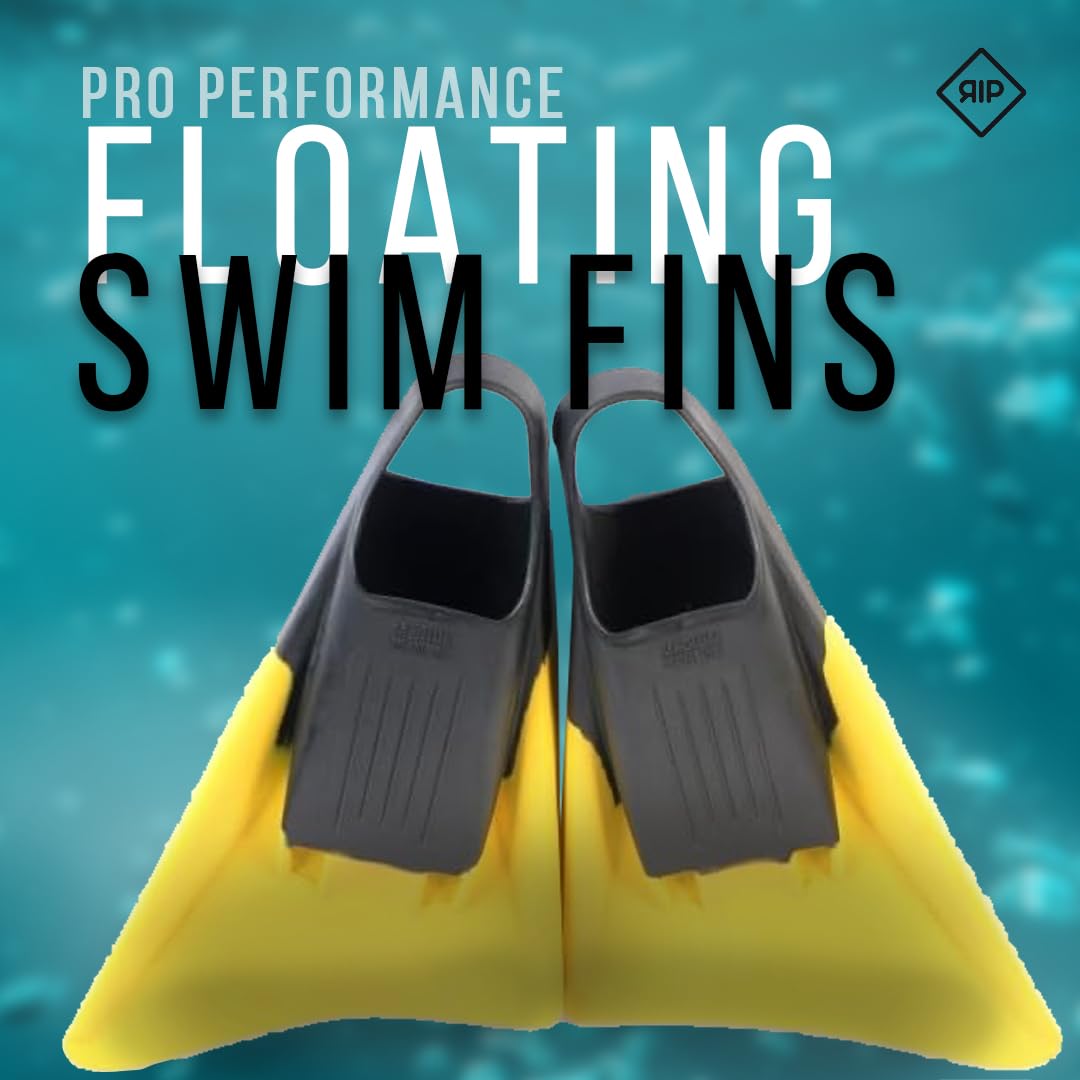 RIP Palmes de natation asymétriques Pro avec queue de dauphin – Flottant! – BodySurf, Bodyboard, plongée – Intermédiaire à avancé – Niveau de compétition – Confort avec vitesse et contrôle