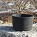 RTS Companies Inc Home Accents Polyethylene Whiskey Barrel Planter for Indoor or Outdoor Gardening, Black Color 1-Pack