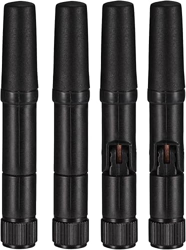 Miniatura 20 de Eightwood Antena WiFi pequeña de banda dual 2.4GHz 5GHz RP-SMA antena macho con RP-SMA cable hembra 9.8in para tarjeta de red M.2 NGFF PC Paquete