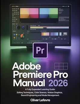Adobe Premiere Pro User Manual 2026 A Fully Expanded Learning Guide Editing Techniques, Color Science, Motion Graphics, Sound Engineering and Media Management.
