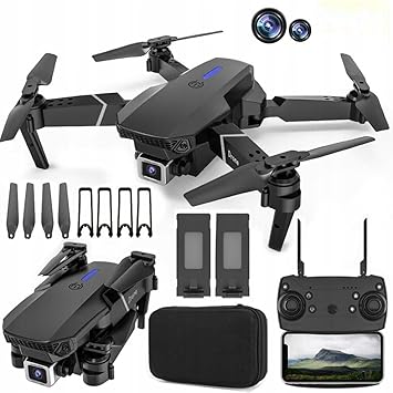 Drone with 4k Camera Foldable 1080P HD Drone with FPV Live Video, Smart Gestures Selfie, Altitude Hold, One Key Take Off/Landing, 3D Flips for Kids and Adults.