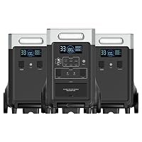 AFERIY 3600W Tragbare Powerstation 3840Whx3,Erweiterbar auf 11520Wh Notfall | Solargenerator 1,5Std Schnellladung, <10ms USV, 13 Ausgänge,mit APP,BMS, Reine SW 230V, für Garten Camping Wohnmobil