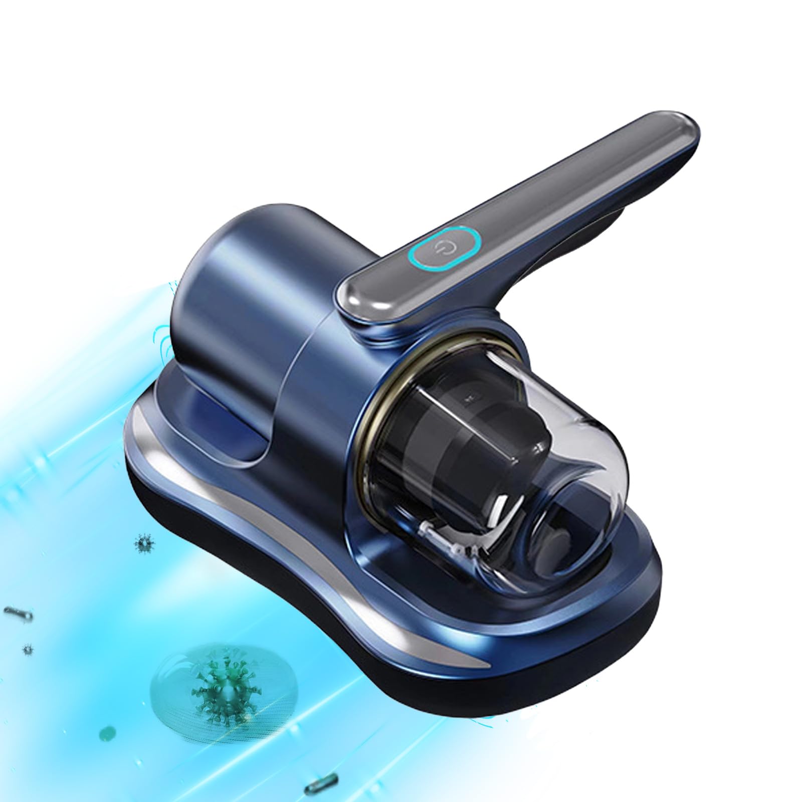 Milbensauger Mit UV-Licht – 13KPa Saugkraft, HEPA-Filter, Kabellos Für Matratze, Sofa & Teppiche | Grau