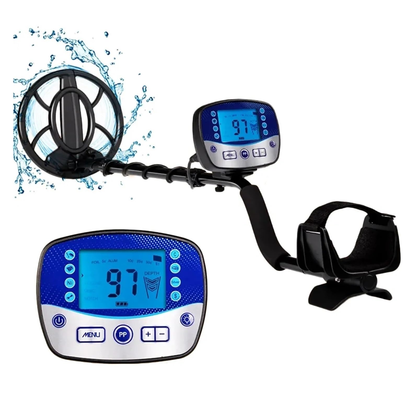 Cfwwsaq 2 Metal Detector, T11 Metal Detectors Professional Higher Accuracy Gold Detector Treasure Hunter Lcd Display Coil Detecting(2)