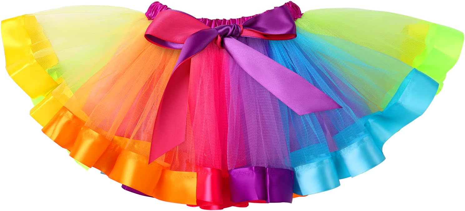 Baby Girls Watermelon 1st Birthday Outfit Cake Smash Romper Rainbow Tutu Skirt Headband Summer Clothes for Photo Shoot