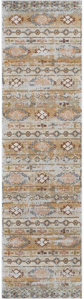 Well Woven Omaha Alu Cream Vintage Modern Tribal 2'7" x 9'10" Runner Rug