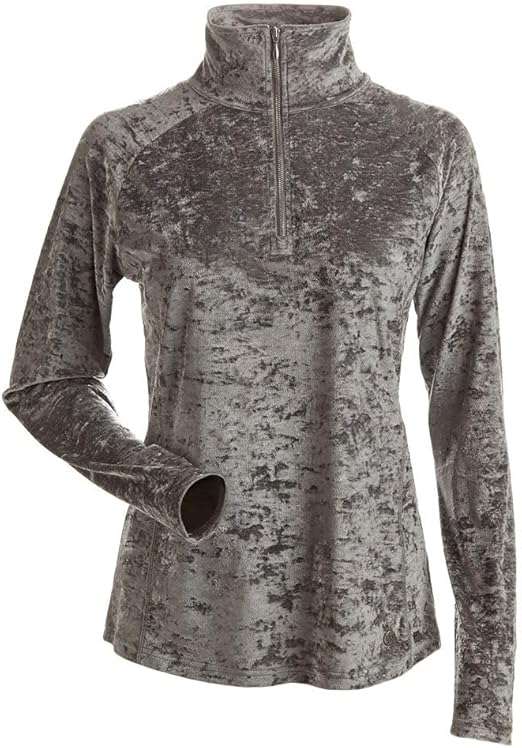 NILS Chloe 1/4-Zip Turtleneck Mid-Layer (Women's), Graphite, Small