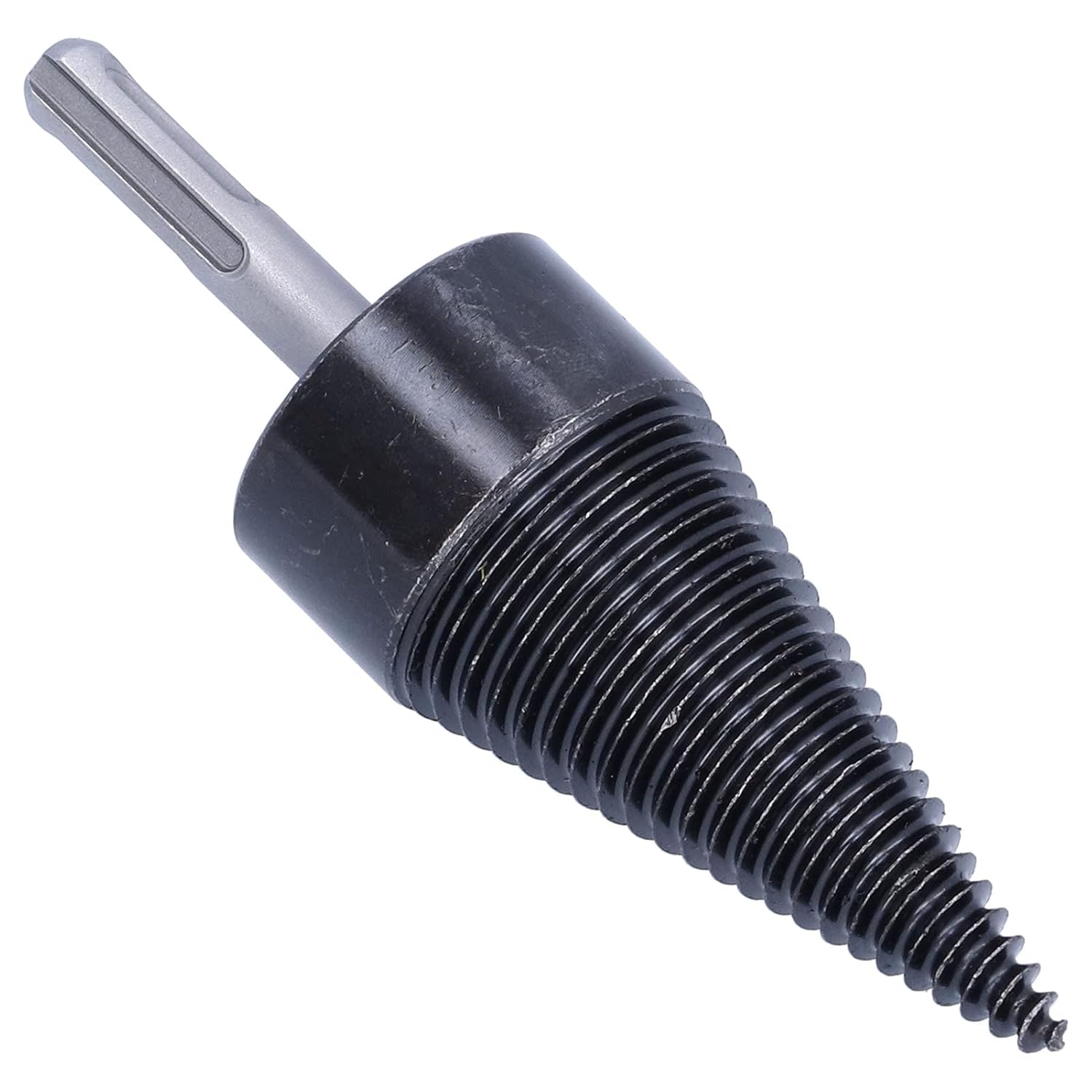 Log Splitter for Electric Drill, 42mm Kindling Firewood Screw Cones with 10mm SDS Shank, HSS Heavy Duty Wood Splitting logs bits