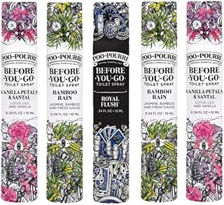 Before-You-Go Toilet Spray, Travel Size 10 mL, 5 Pack