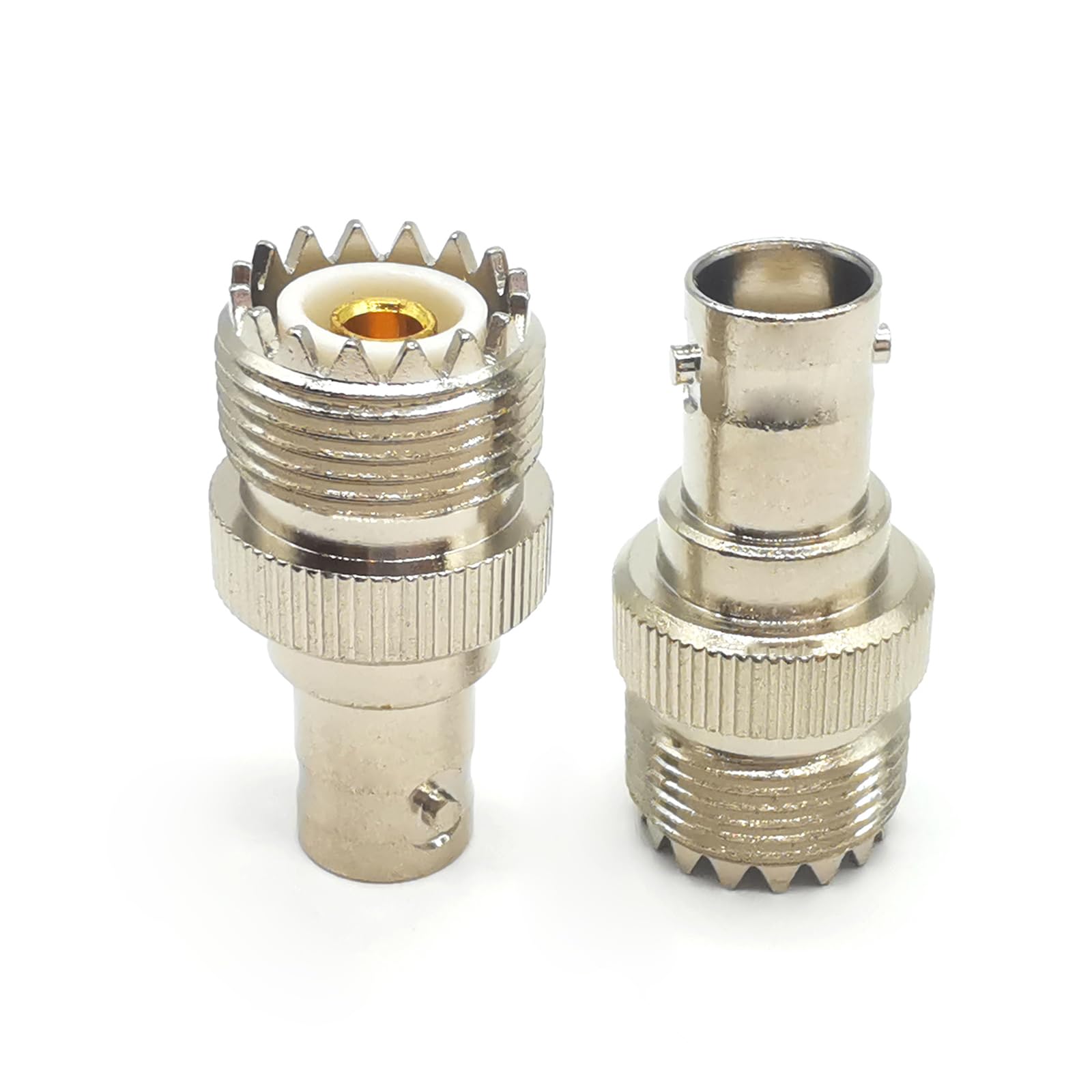 2 x adapter radiowy SO239 do BNC CB, złącze koncentryczne BNC PL259, złącze żeńskie UHF do żeńskiego kabla koncentrycznego BNC do radia CB, radia, anteny, przedłużacz kabla koncentrycznego