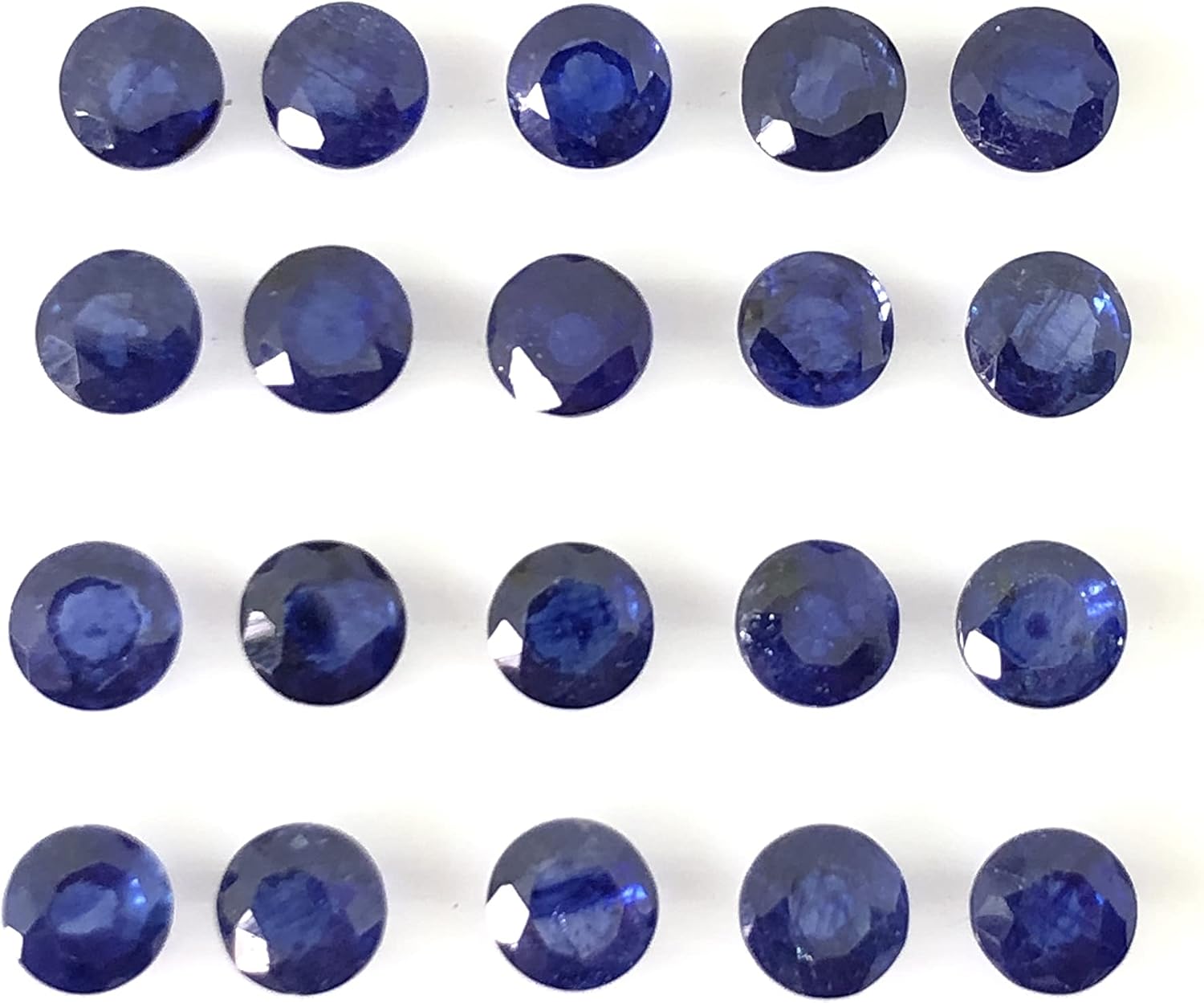 Blue Sapphire Round Cut Faceted Loose Gemstone Size 3mm-12mm, AAA Quality, 1 Count, 0.06ct, IF Clarity, Unisex, For Masterpiece Jewelry