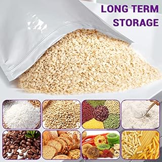 15PCS Mylar Bags for Food Storage 5 Gallon 17"x28" 8.6Mil, with Oxygen Absorbers 40000cc + Labels Heat Sealable Resealable Ziplock for Long Term Storage, Mylar Bags Large Food Grade