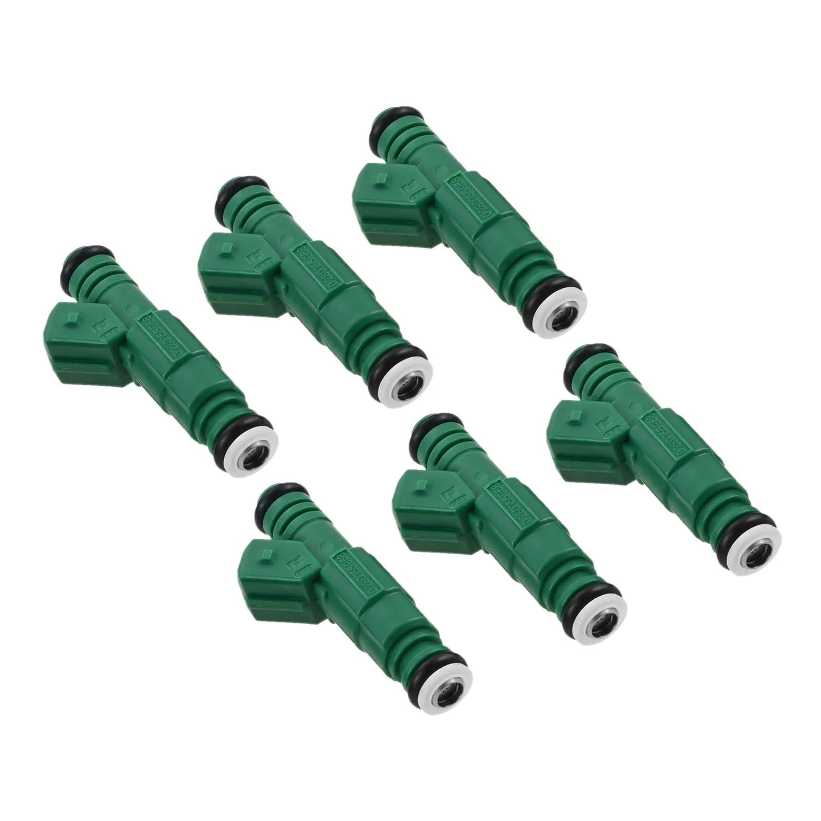 wtryskiwacz paliwa Dysza przepływu paliwa 6 szt. 0280155968 wtryskiwacz paliwa do samochodu, pasuje do Chevroleta, pasuje do Forda LS1 LS6, pasuje do Boscha, 42 funty, wyścigi motorowe, 440 cm3