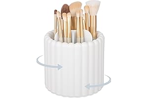 Multifunctional 360° Rotating Makeup Brush Holder