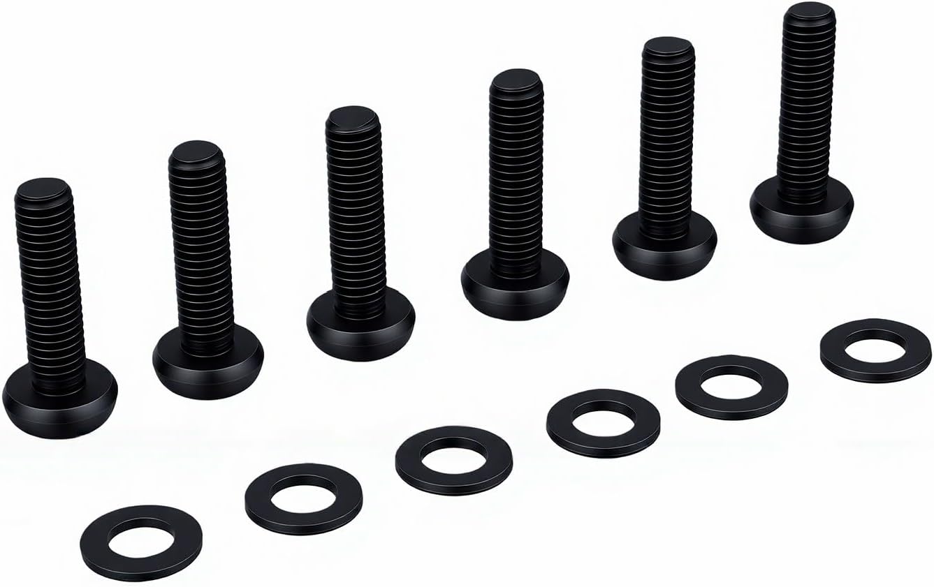 Windshield Frame Hinge Screws with Washers, Replacement for JK 2007-2017 06508517AA 06508953AA