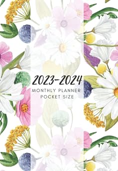 2023-2024 Monthly Planner Pocket Size Monthly Planner January 2023 to December 2024 For Purse, 24 Month| 2 year pocket calendar 2023-2024 With ... layout |Small Pocket Size 4.5 x 6.5 inches