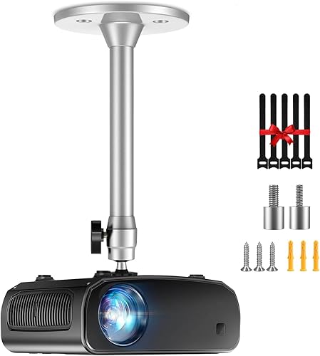 Miniatura 1 de Mini proyector de pared de techo compatible con QKK, DR.J, DBPOWER, Anker, VANKYO, AAXA, Jinhoo, PVO, TMY, AuKing y la mayoría de los otros mini