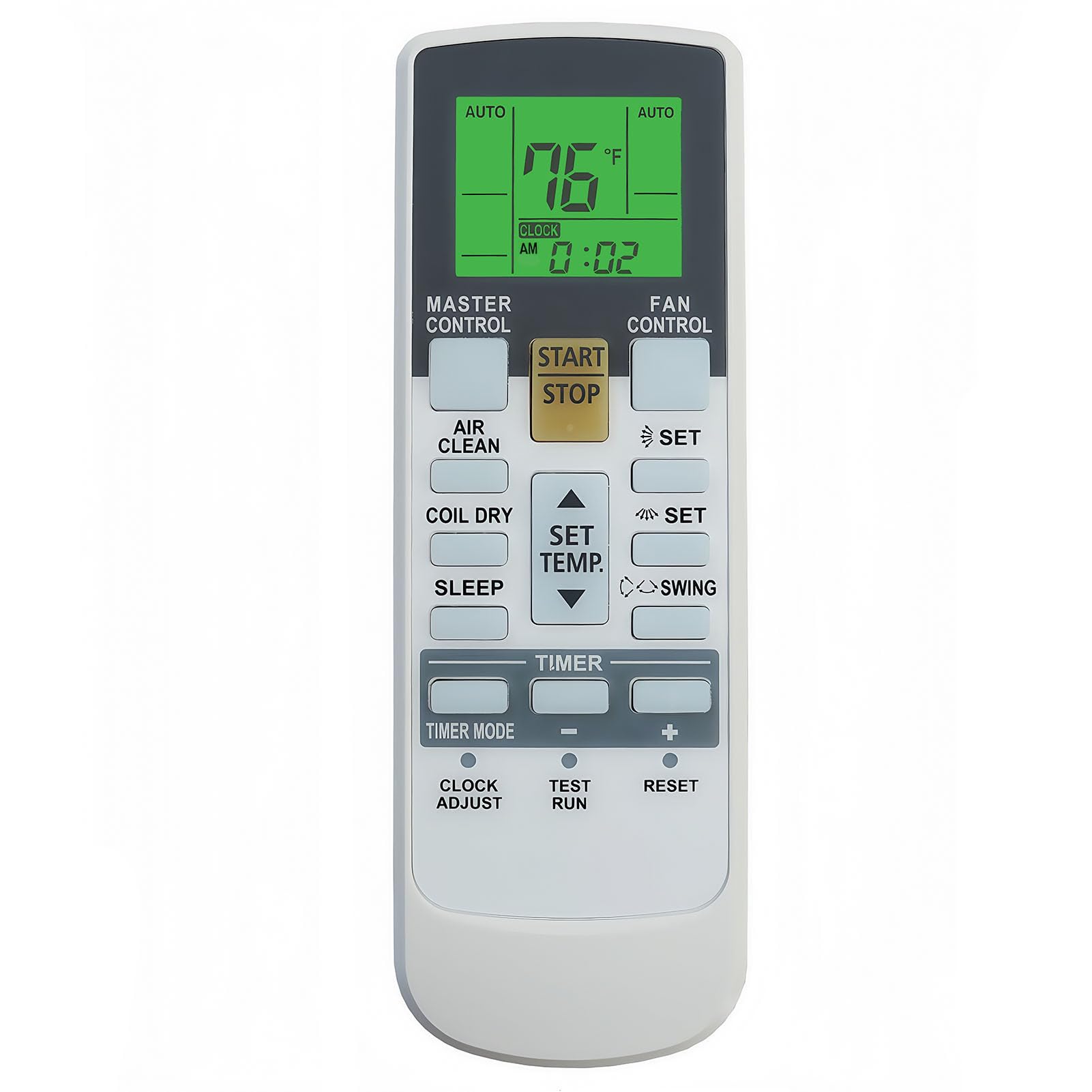 Replacement Remote Control for Fujitsu ASU7RLF1 ARU7RLF ASU9RLF1 ASU12RLF1 ASU9RL2 ASU12RL2 ASU9RLS ASU12RLS2 ASU9RLS2 AUU7RLF AR-RAJ1E ASU09RL2 Split