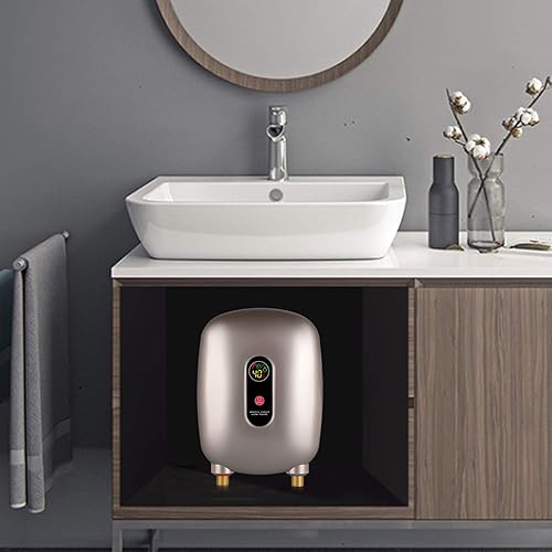 Miniatura 2 de 110V 3000W Mini calentador de agua caliente sin tanque eléctrico instantáneo para ducha cocina lavado grifo hogar baño sistema de calefacción