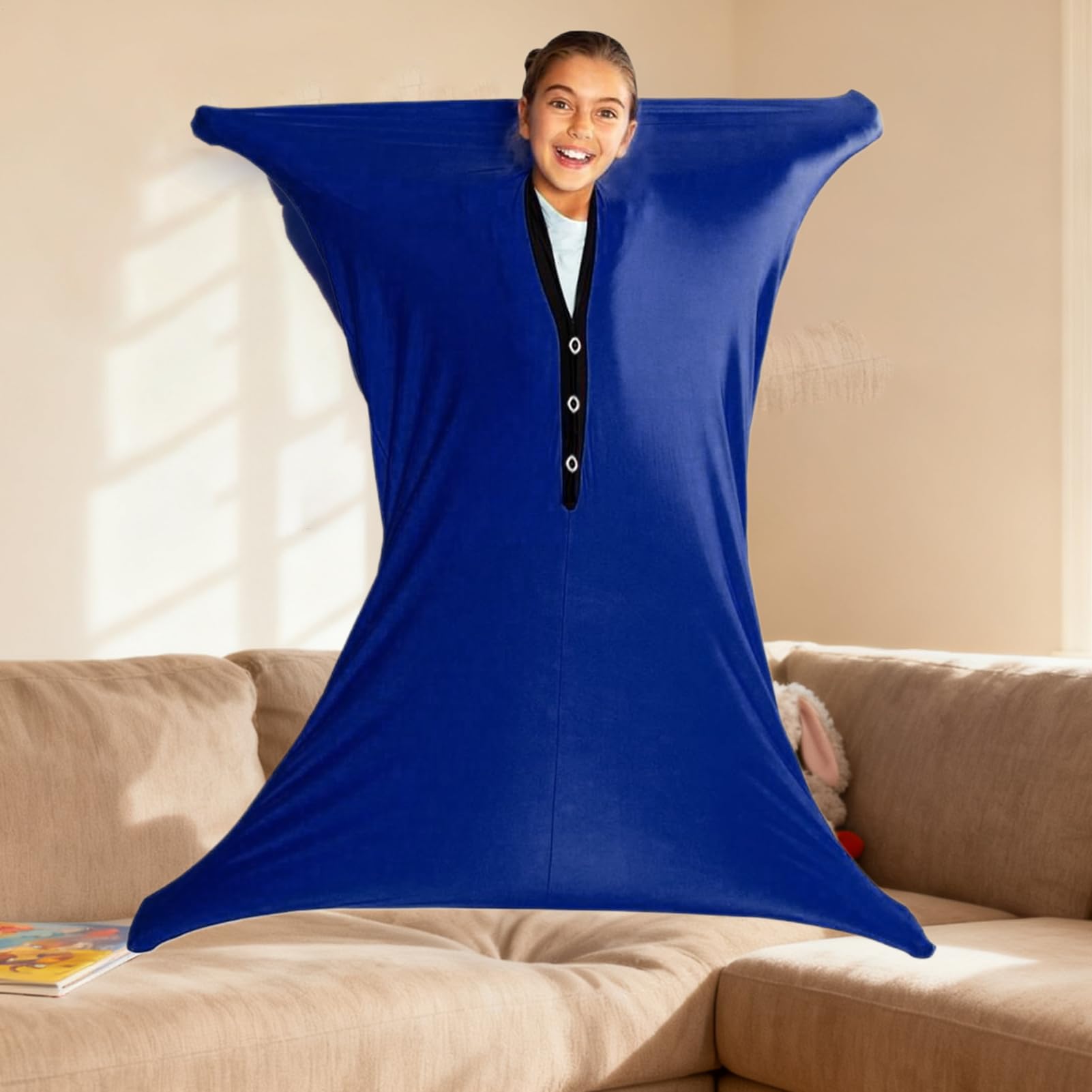 Calcetín Corporal Sensorial,Traje De Compresión Elástico | Saco para el Cuerpo Sensorial - para El Movimiento Dinámico, La Relajación, El Juego Y La Estimulación De Presión