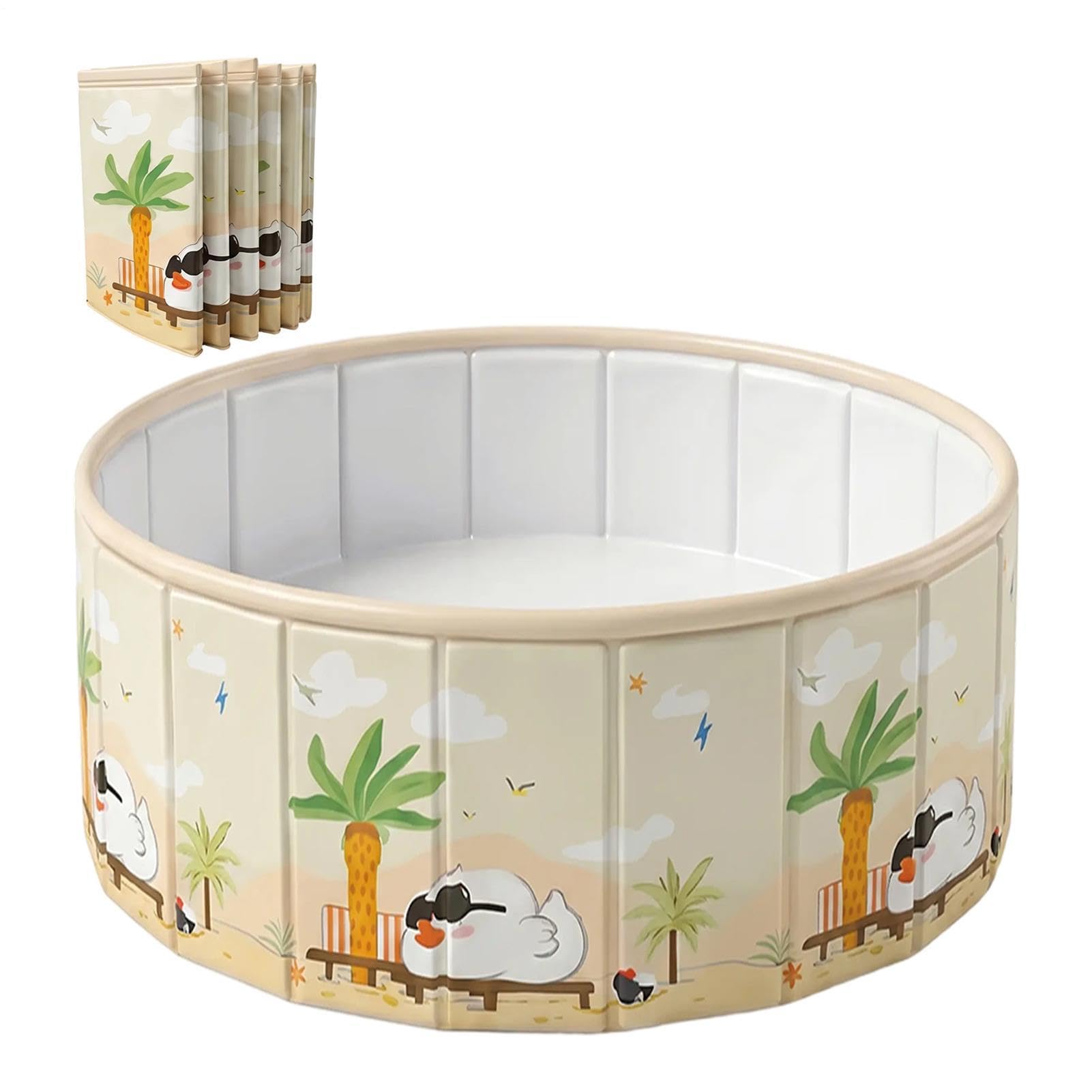 Piscina Plegable para niños y Perros, 90 cm/120 cm/150 cm Piscina para Perros Piscinas para niños Grandes y portátiles Plegables Bañera para Mascotas Piscinas para Exteriores