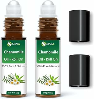 Pure & Natural Chamomile Essential oil Roll on - 5ml pack of 2