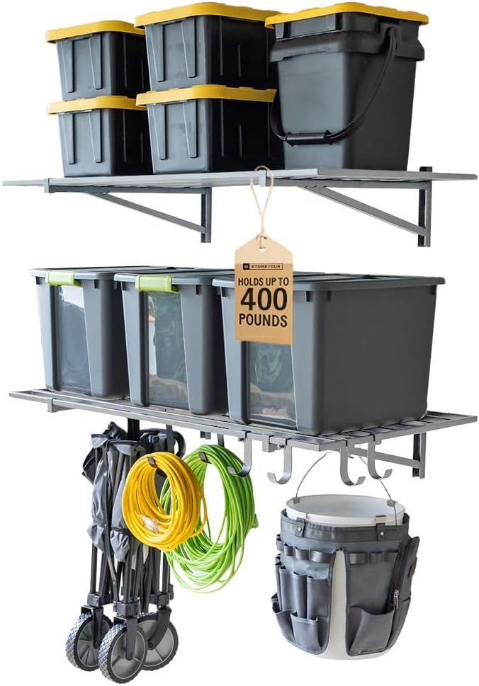 High-Mount Wall Storage Racks