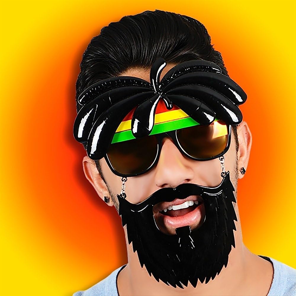 Sun-Staches Party Mustache Sunglasses Costume Accessory UV 400 One Size Fits Most - Image 2